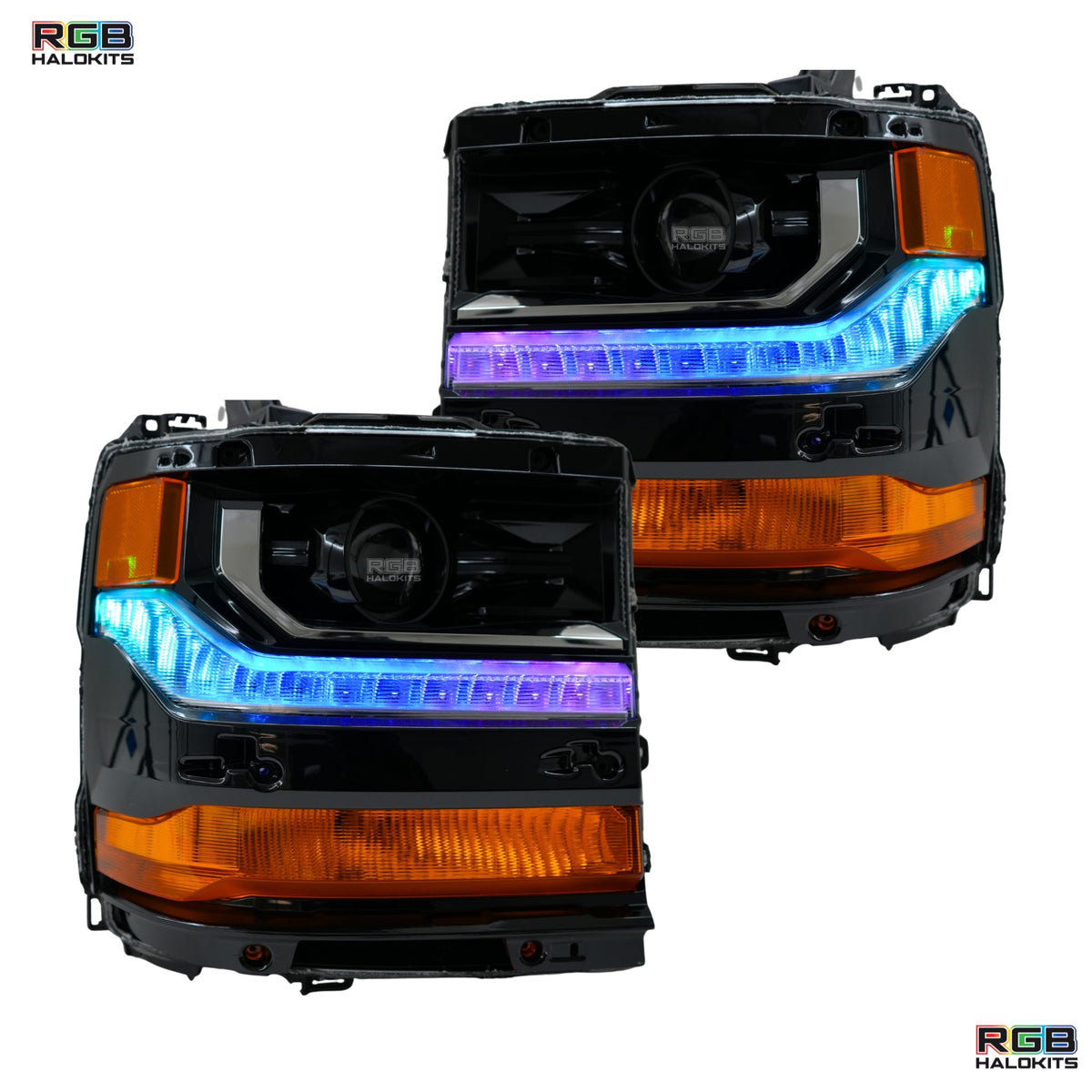 Chevrolet Silverado Multicolor Flow Series DRL Boards (2016-2018)