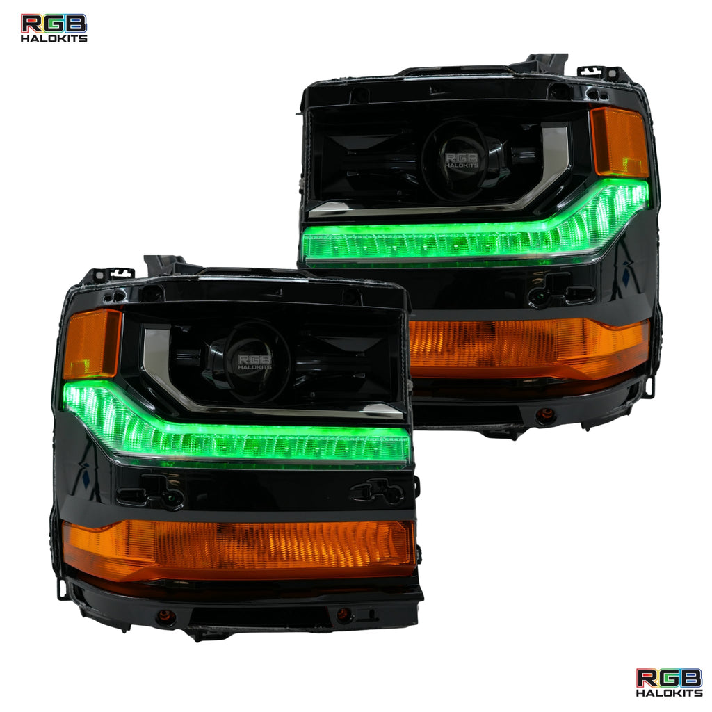 Chevrolet Silverado Multicolor Flow Series DRL Boards (2016-2018)