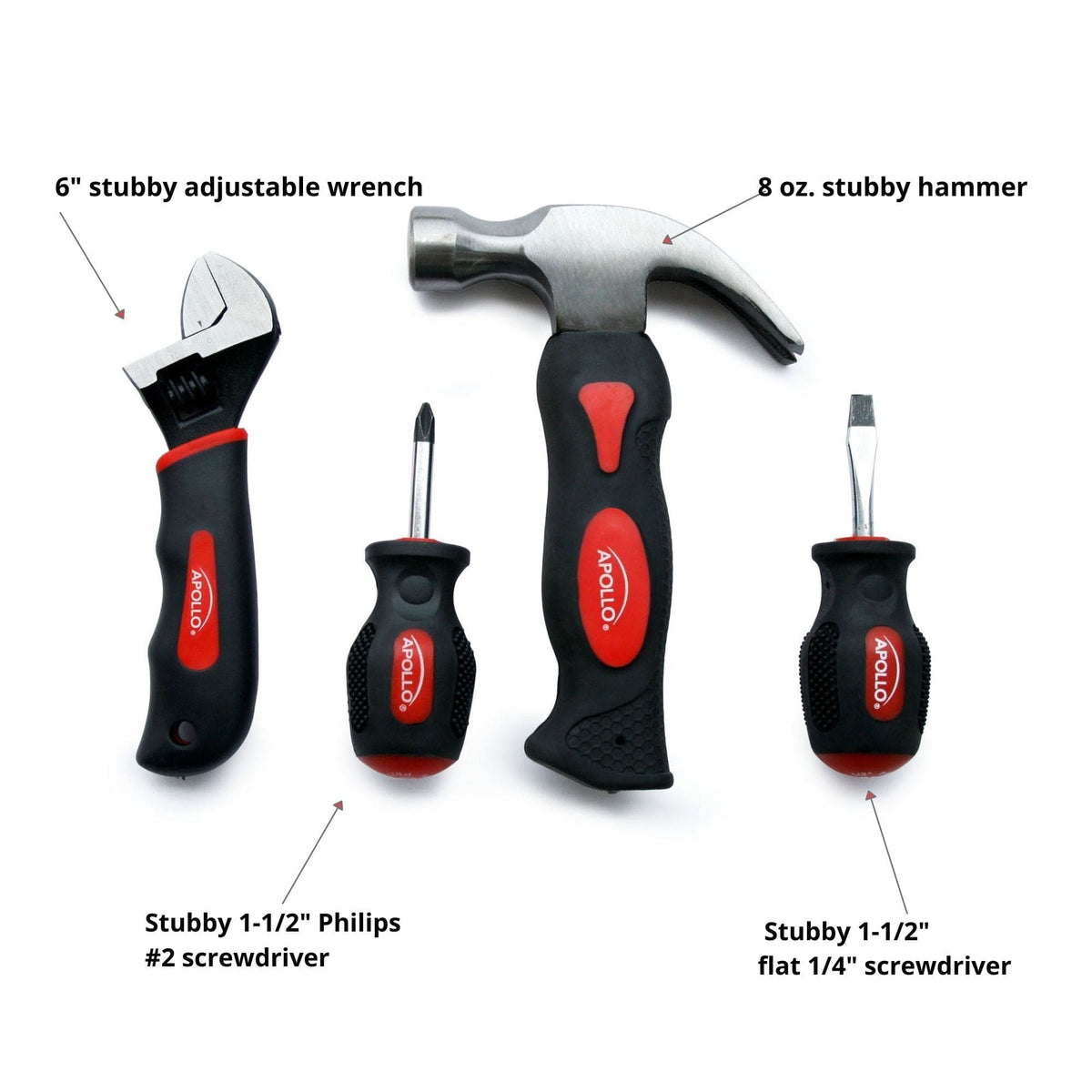 Four Piece Stubby Tool Set - DT0240