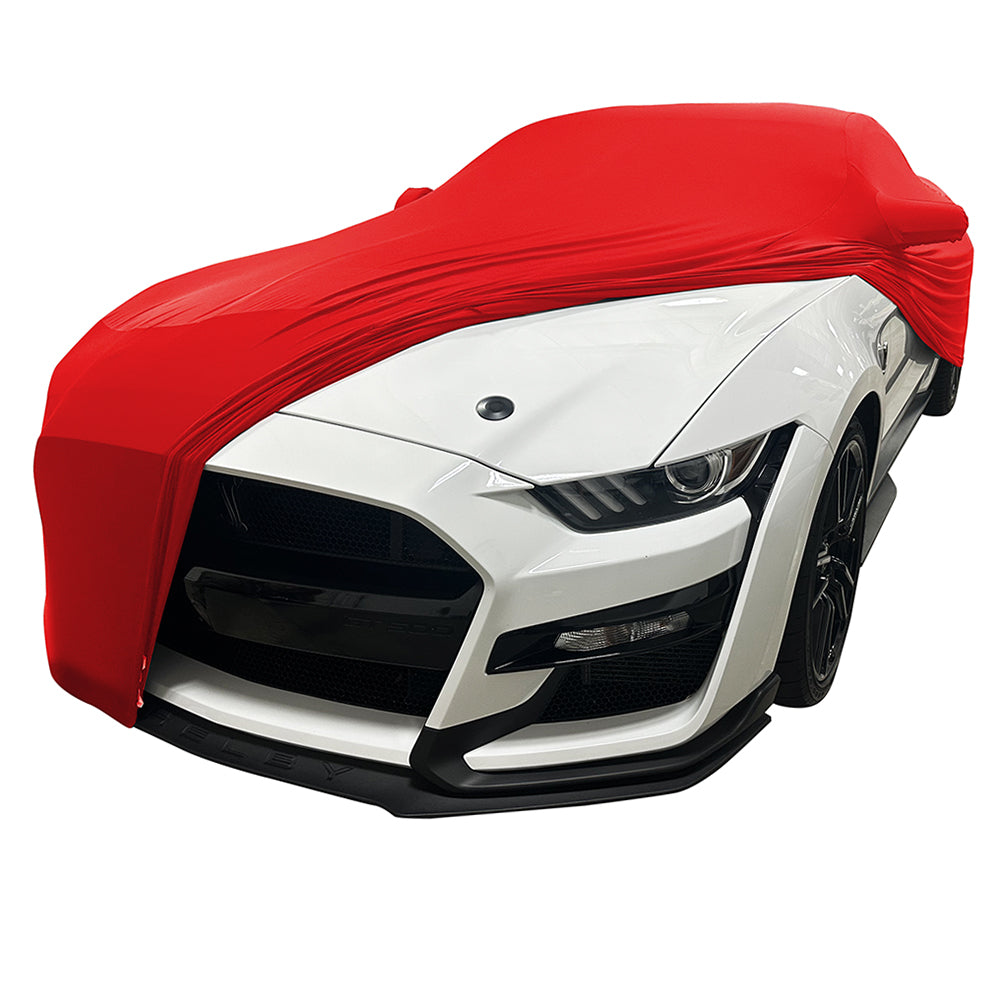 2005-2024 Ford Mustang Ultraguard Stretch Satin Indoor Car Cover - Red