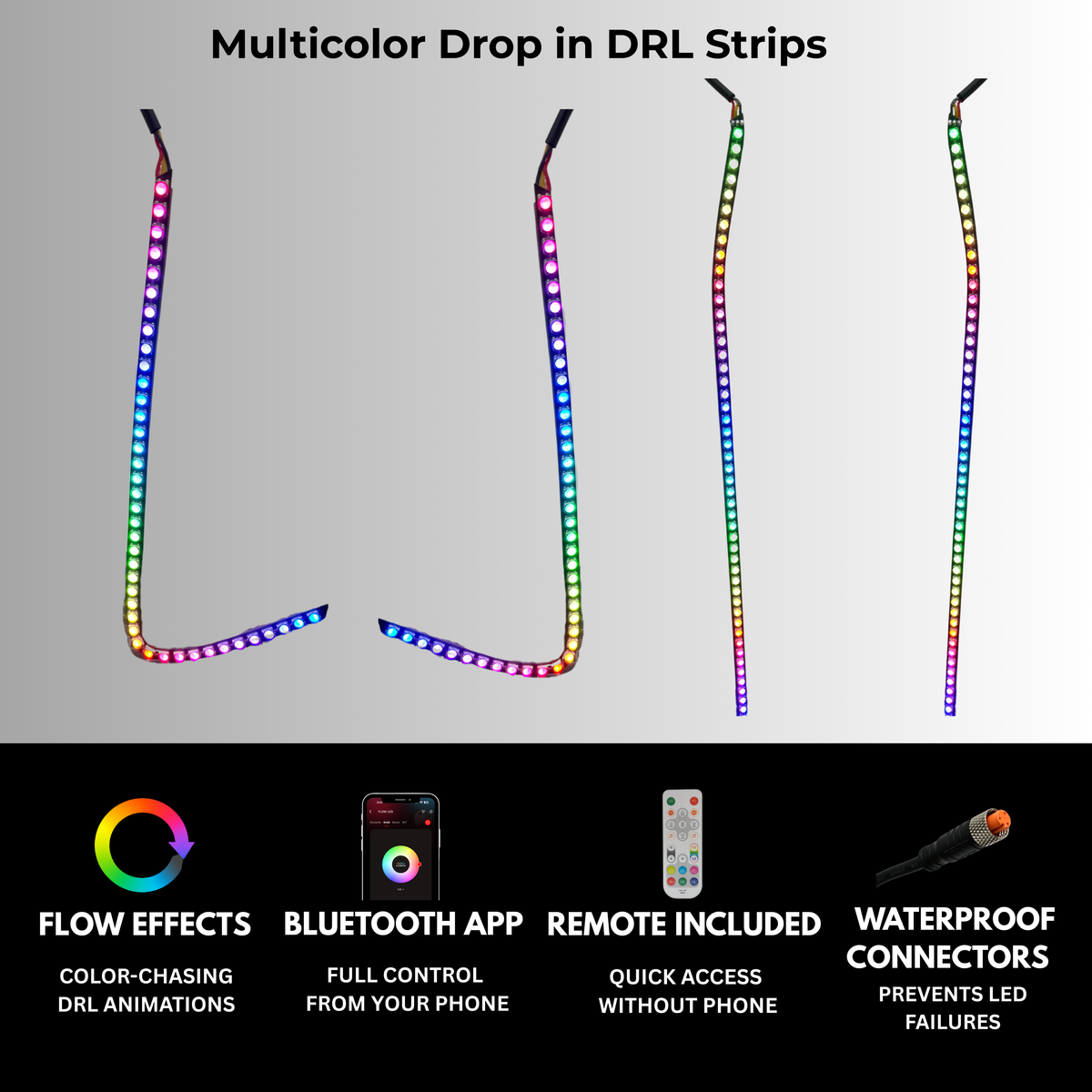 Kia K5 Multicolor Flow DRL Boards (2021-2024)