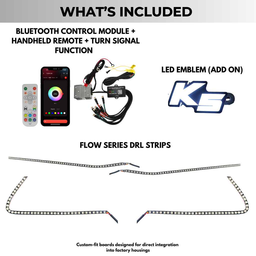 Kia K5 Multicolor Flow DRL Boards (2021-2024)