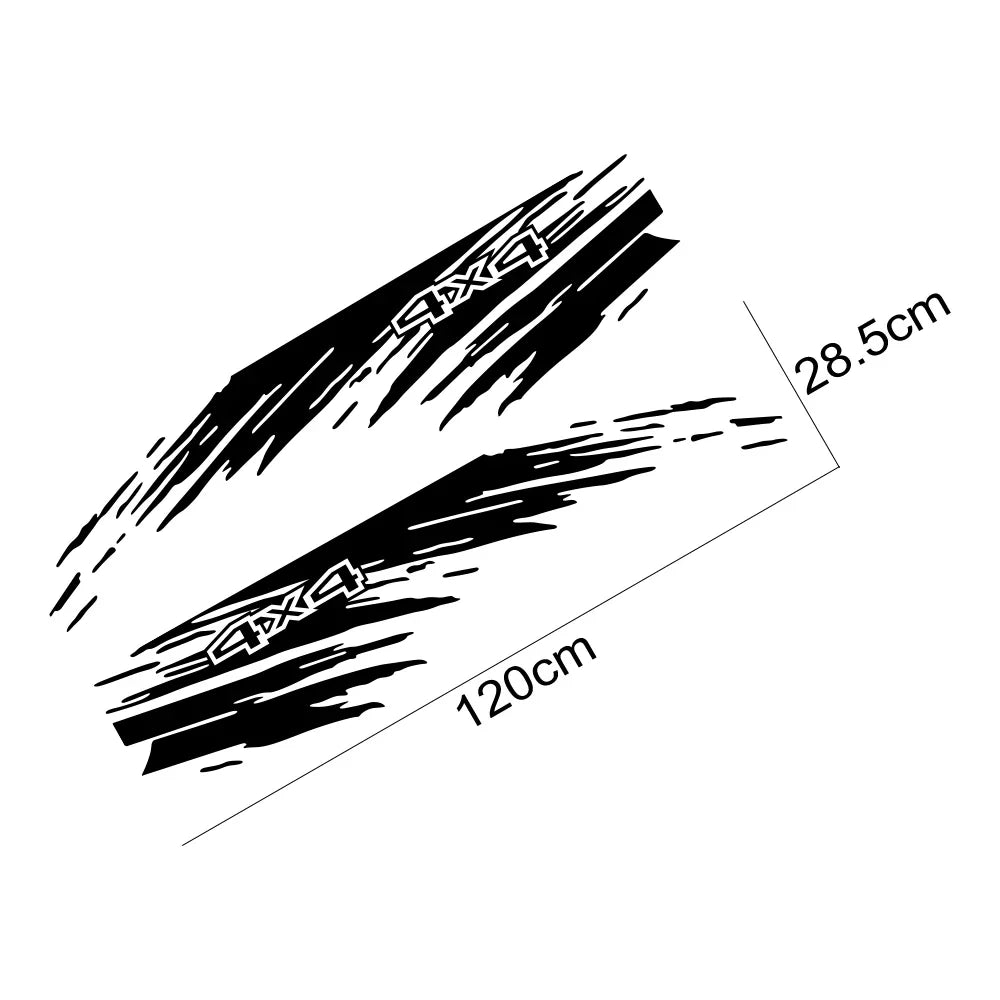 Mudslinger Style Bed Side Decal | Universal Pickup Sticker for F-150, Hilux, RAM, D-Max & More-4