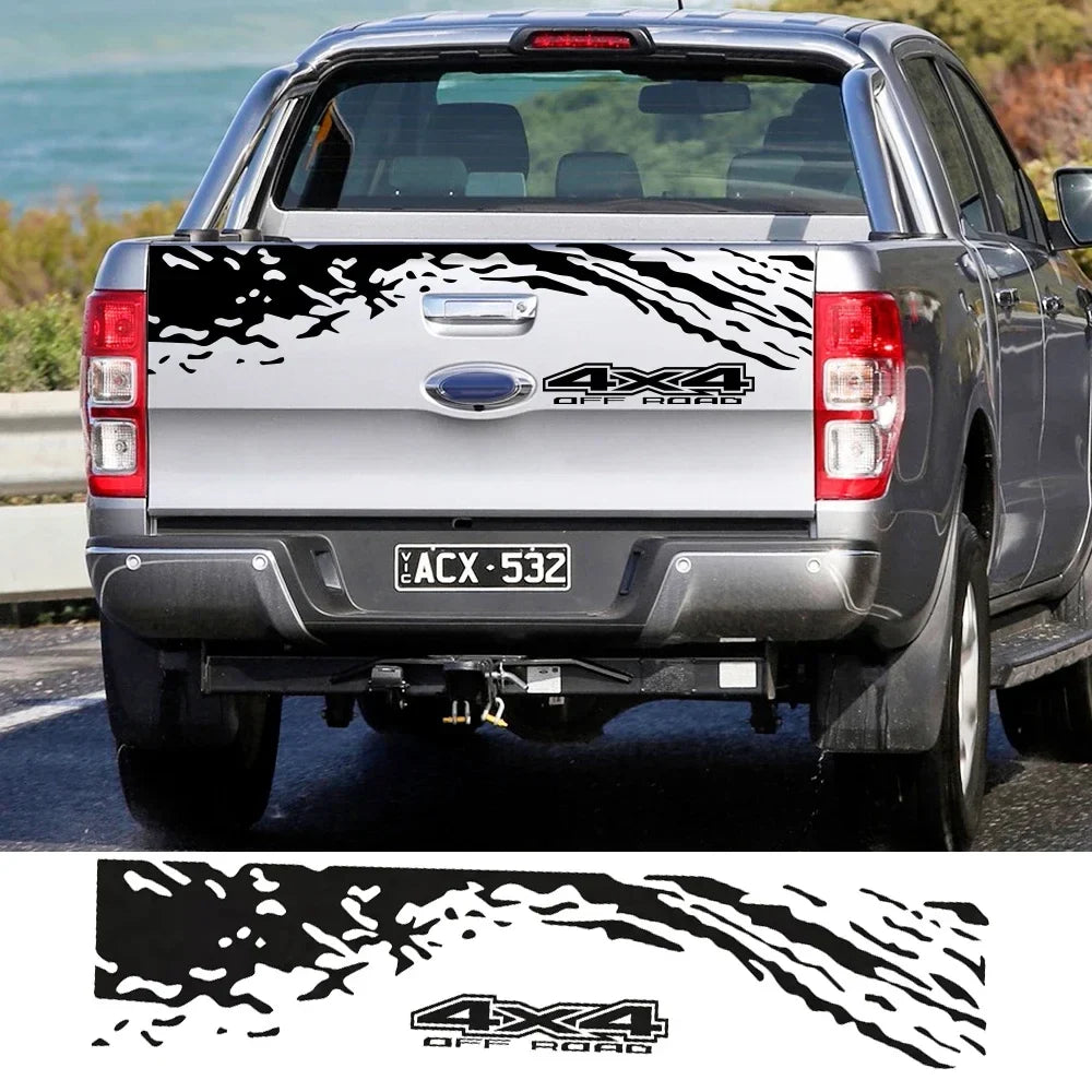 Universal 4x4 Off-Road Tailgate Decal | Fits Ford Ranger, Isuzu D-Max, Chevrolet, VW Amarok, Toyota Hilux & More-0