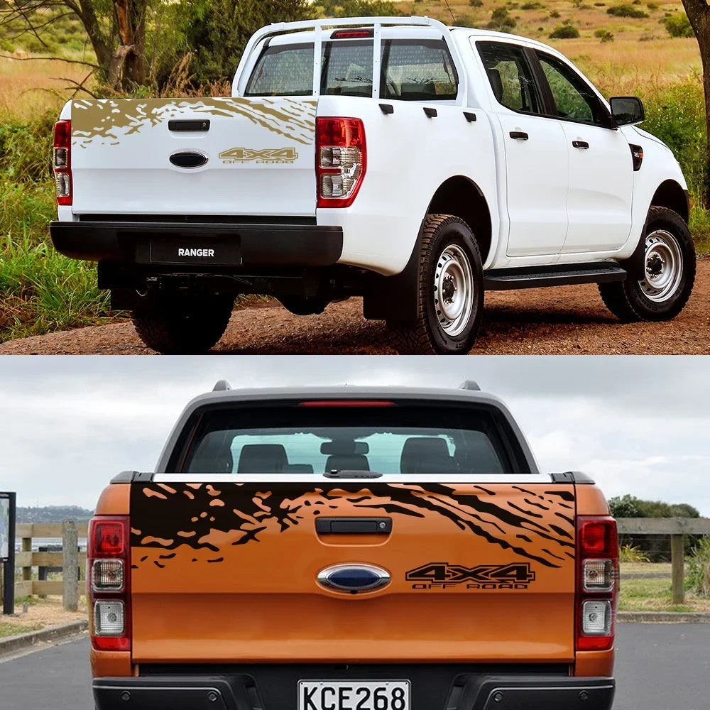 Universal 4x4 Off-Road Tailgate Decal | Fits Ford Ranger, Isuzu D-Max, Chevrolet, VW Amarok, Toyota Hilux & More-2
