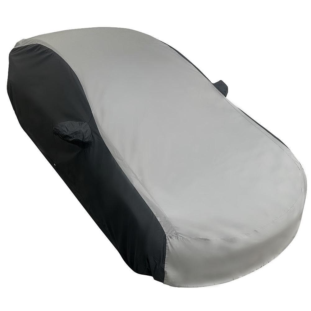 2017-2026 Tesla Model 3 Ultraguard Plus Car Cover - 300D Indoor/Outdoor Protection - Gray/Black