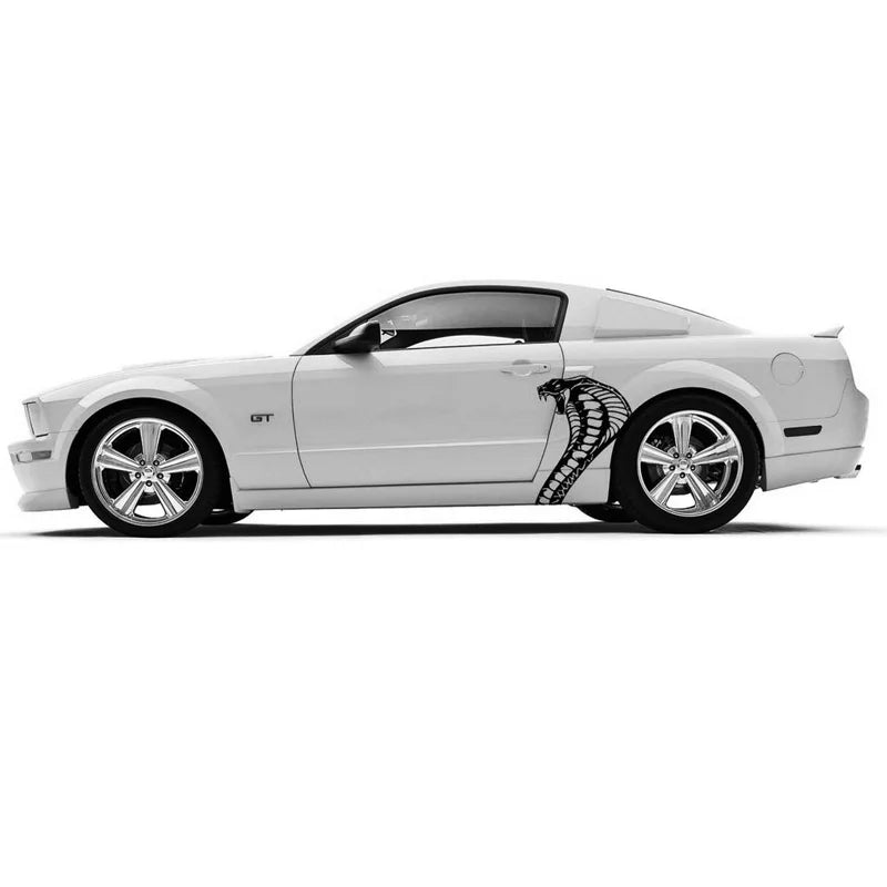 Cobra Snake Head Body Decal 20.5"x26.25" | Vinyl Graphic for Ford Mustang & Cars-1
