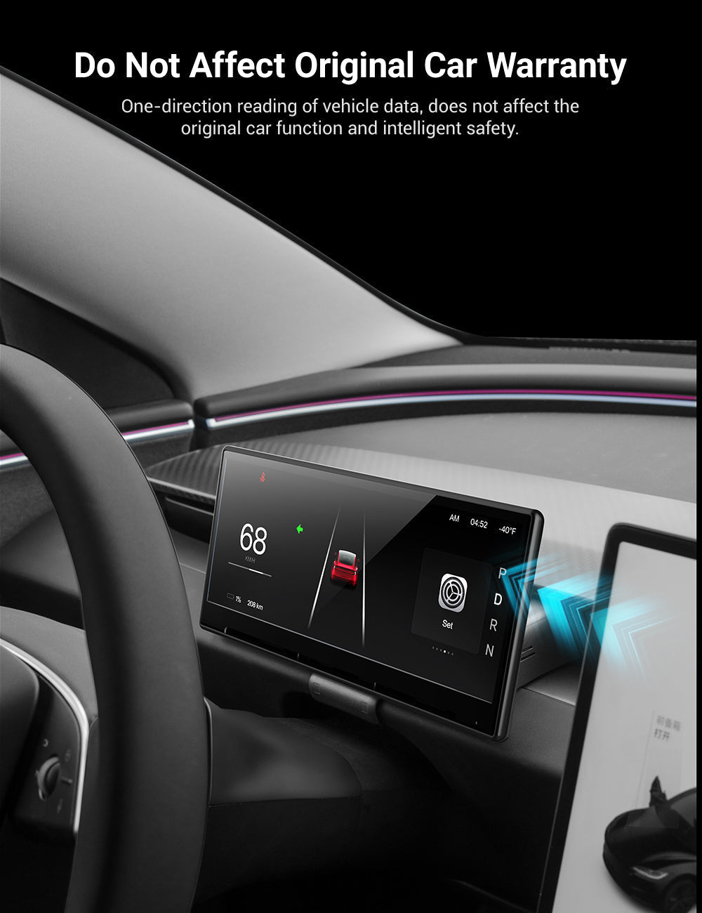 TESERY F9 Pro Screen Dashboard Display With Carplay & Android Auto for Model 3 / Model Y