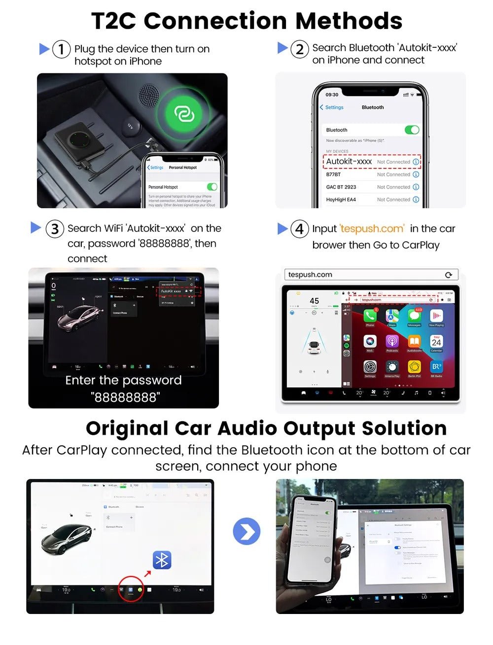 Wireless Apple CarPlay Adapter for Tesla | TESERY